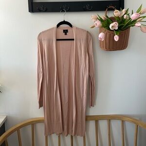 Pink Long Cardigan